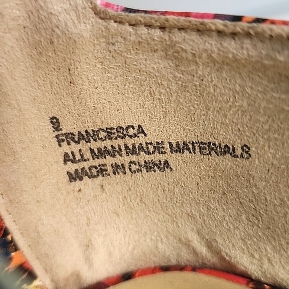 Charlotte Russe Francesca Multi Floral Pointed Toe Shoe Ankle Strap 5" Heel Sz 9 - Picture 15 of 16